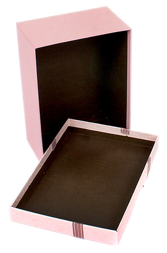 Коробка карт. 400.2/108-02 элеганс наб. из 3 прямоуг.- розовая
