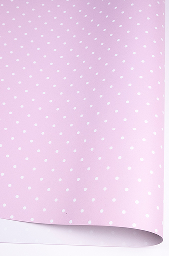 Бумага глянц. 100/006-61 точки на розовом