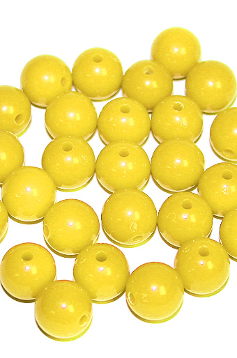 Бусины 114/30 шарики желтые