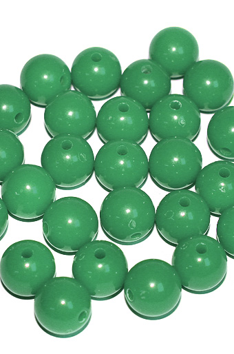 Бусины 114/45 шарики зеленые