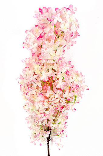 Цветок декор. 125/61 мини-цветы кустовые белые с розовым