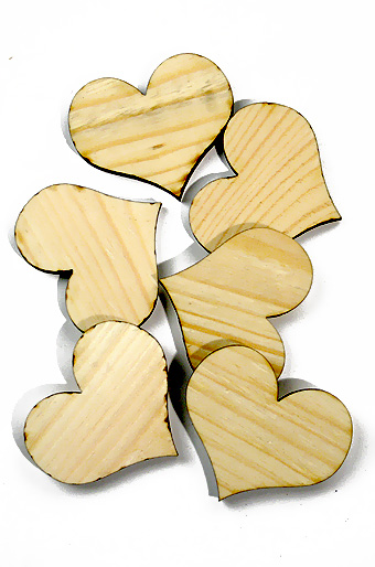 Декор деревянный 31/401 резной- сердце классическое
