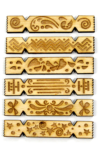 Декор деревянный 35/802 резной- конфетка с гравировкой