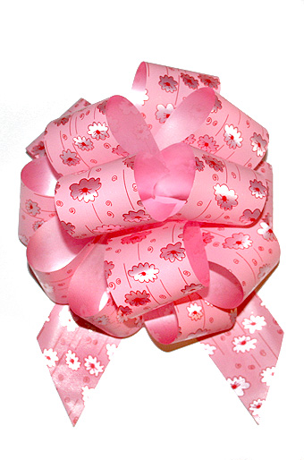 Бант шар 502/08-20 лютики розовые