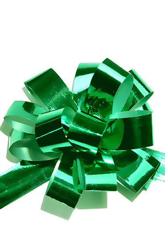 Бант шар 184/45 метал. зеленый