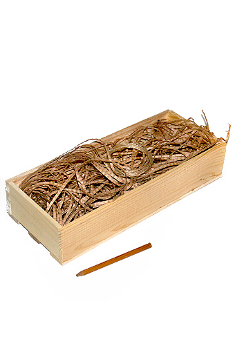 Коробка деревянная 111 прямоуг. + наполнитель + шнур