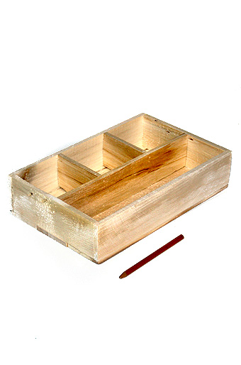 Коробка деревянная 127/00 прямоуг. органайзер мал.