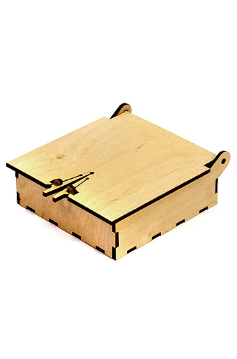 Подарочные Коробка деревянная 331 квадрат + крышка с защелкой / ПОД ЗАКАЗ от производителя