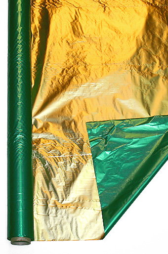 Полисилк 13/45-75 металлизированный двуст.- зеленый с золотом